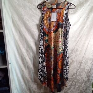 Vibrant Multicolor Asymmetrical Dress
